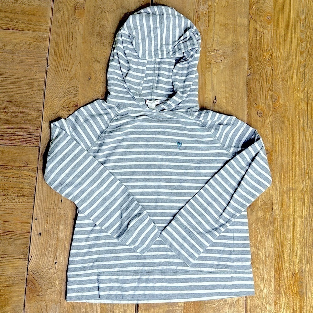 Crew Cuts Hooded Ling Sleeve Pullover Girls Medium